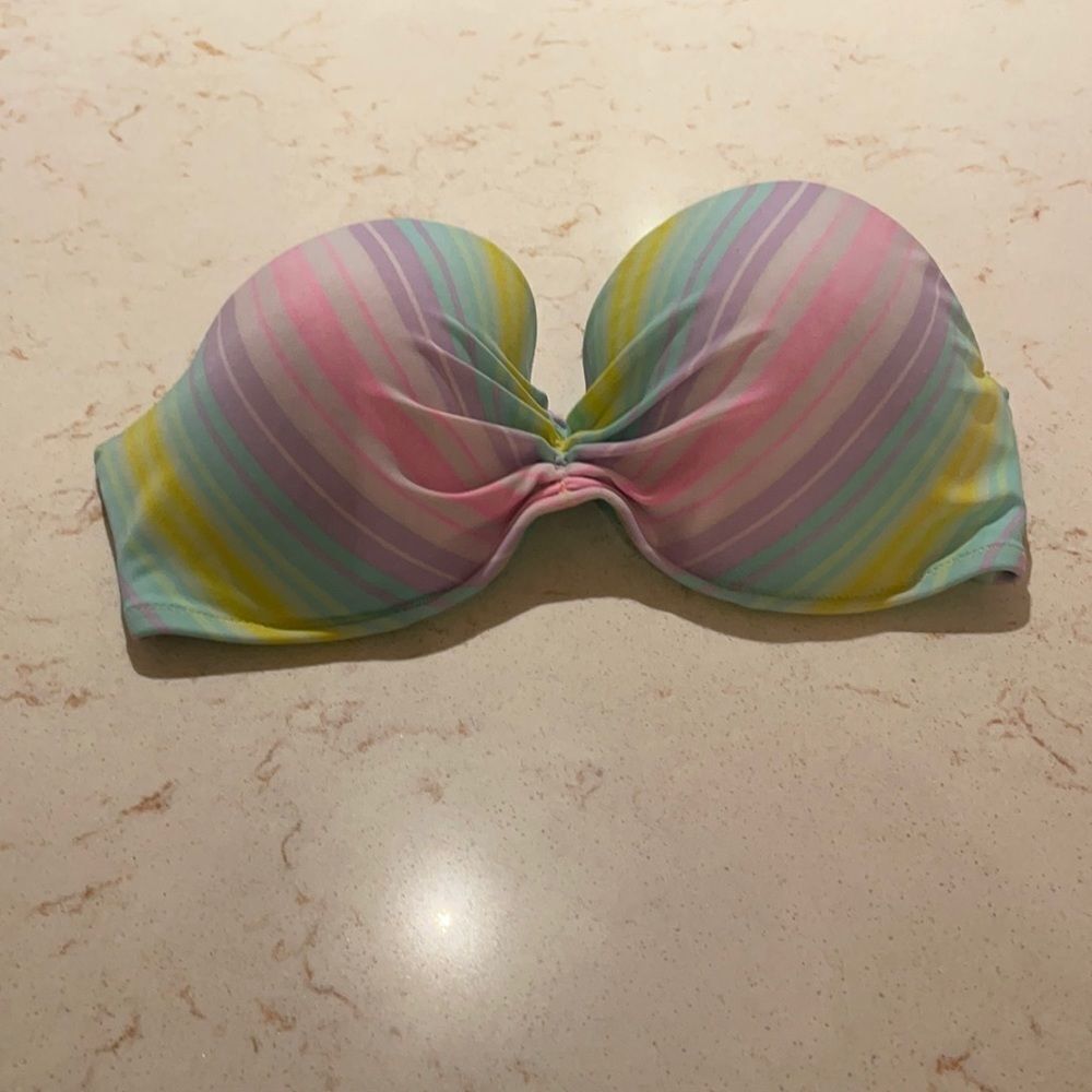 Victoria’s Secret strapless swim top SZ 34DD M/L